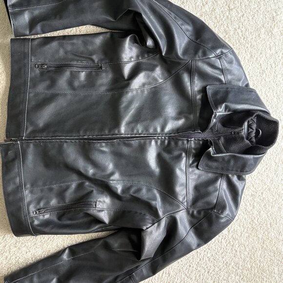 Leather Bomber Jacket - Picture 8 of 9